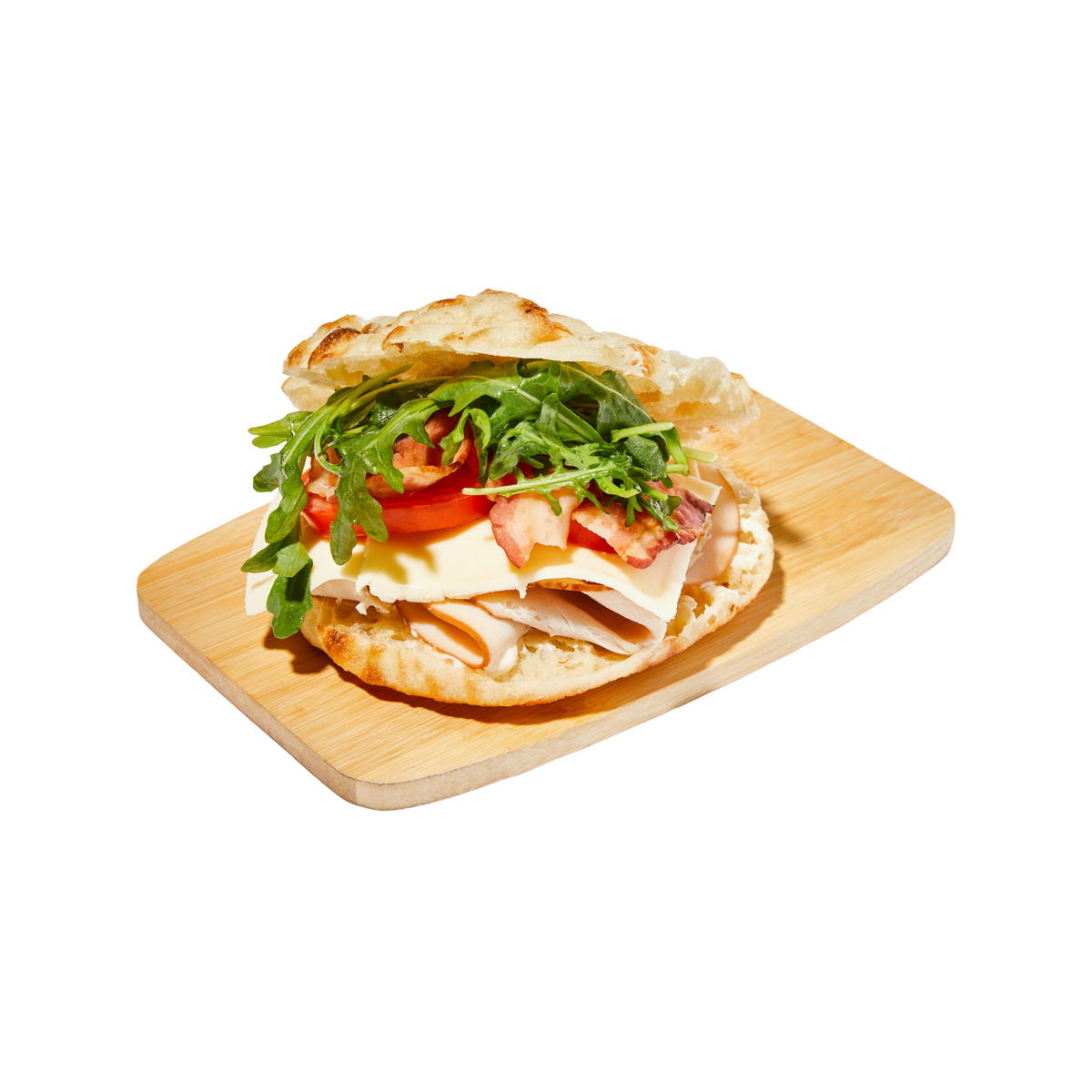 Sandwich à la dinde et au bacon sur pain italien