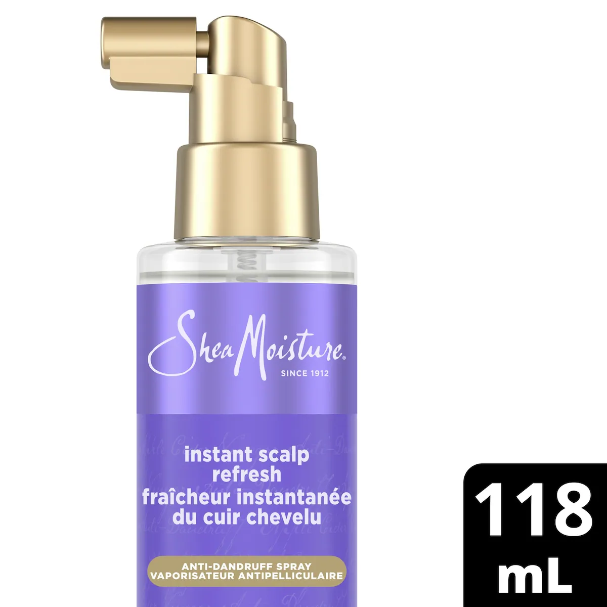 Spray Anti-Pelliculaire Rafraîchissement Instantané, Hydrate le Cuir Chevelu Sec