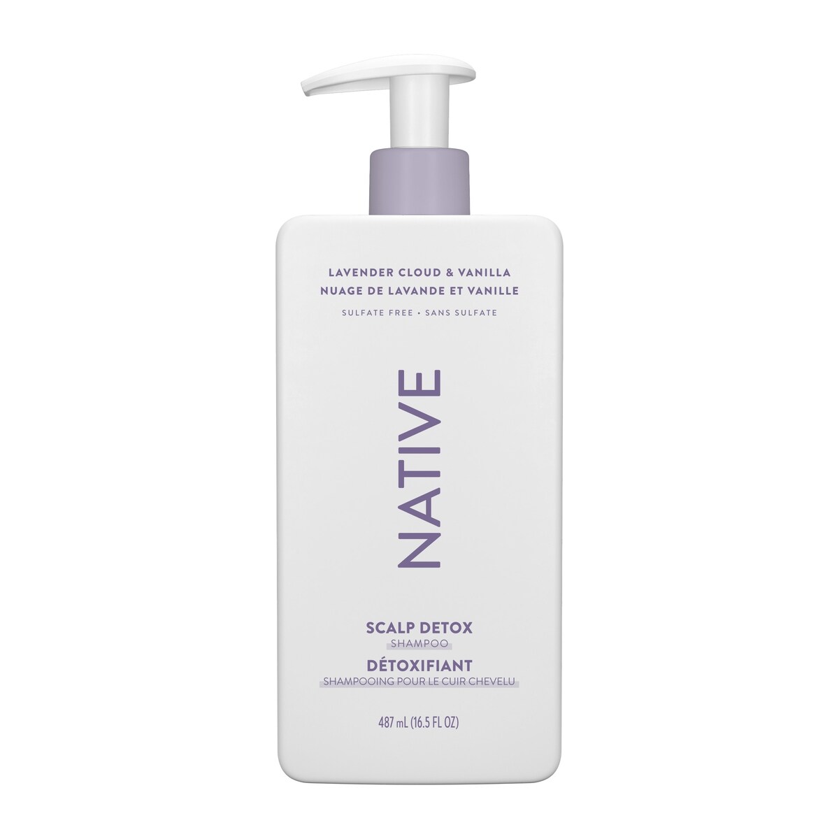 Shampooing détoxydant pour le cuir chevelu lavande et vanille