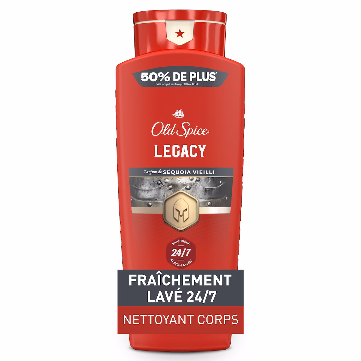 Nettoyant pour le corps Collection Rouge pour hommes, parfum Legacy