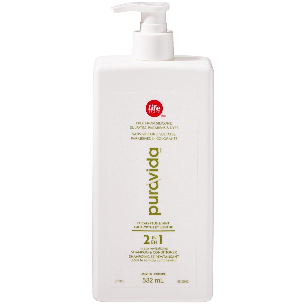 PuraVida shampooing 2en1 eucalyptus et menthe