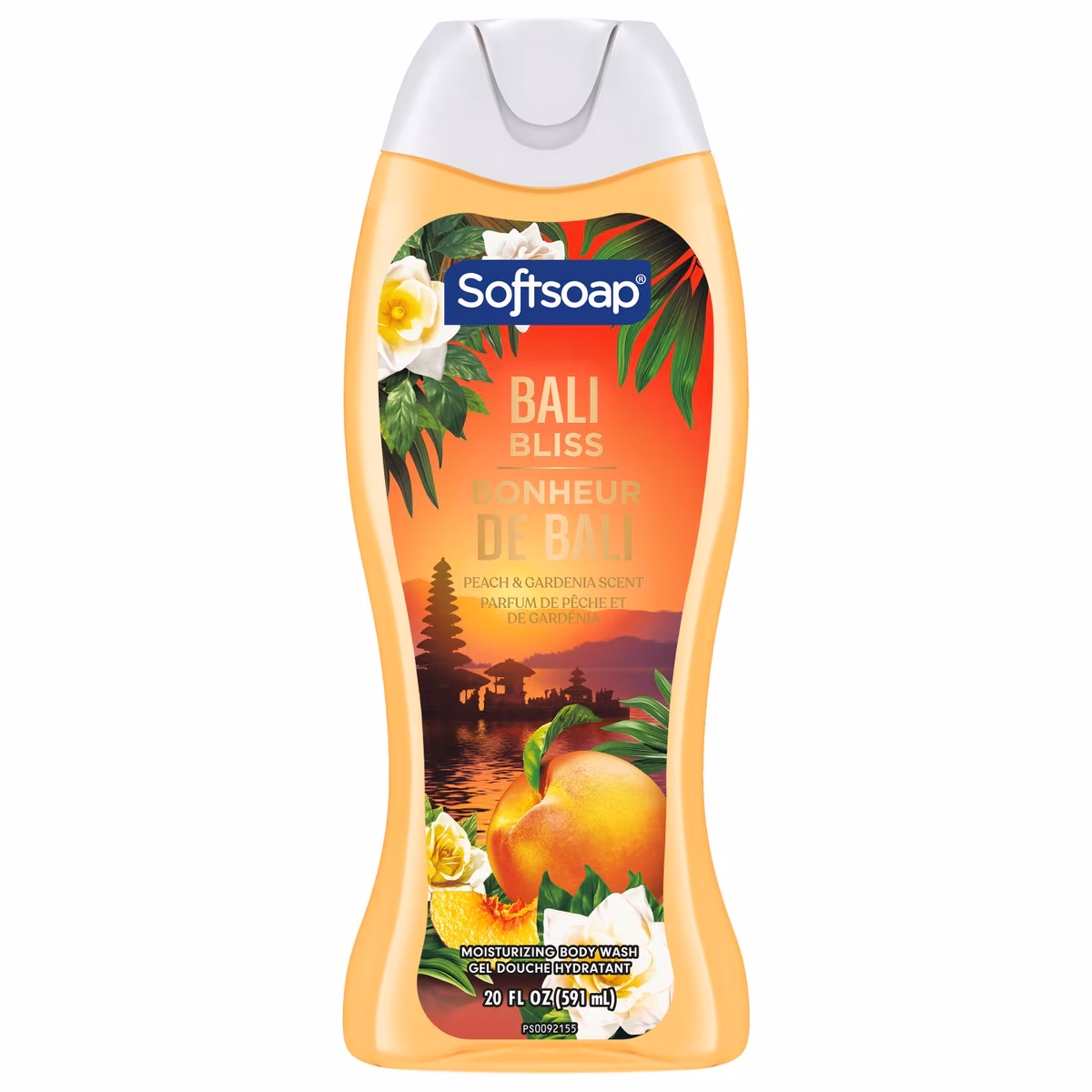Gel douche hydratant, Bonheur de Bali pêche et gardénia