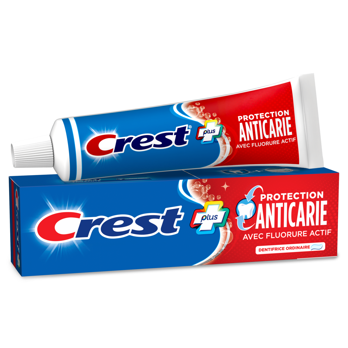 Dentifrice Protection anticarie, dentifrice régulier