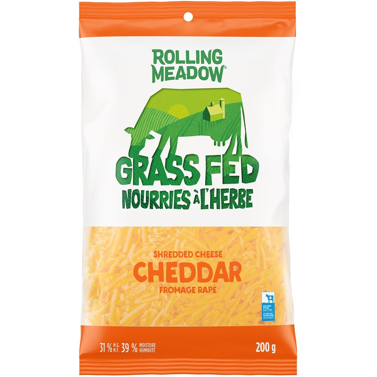 Nourries à l'herber fromage râpé Cheddar