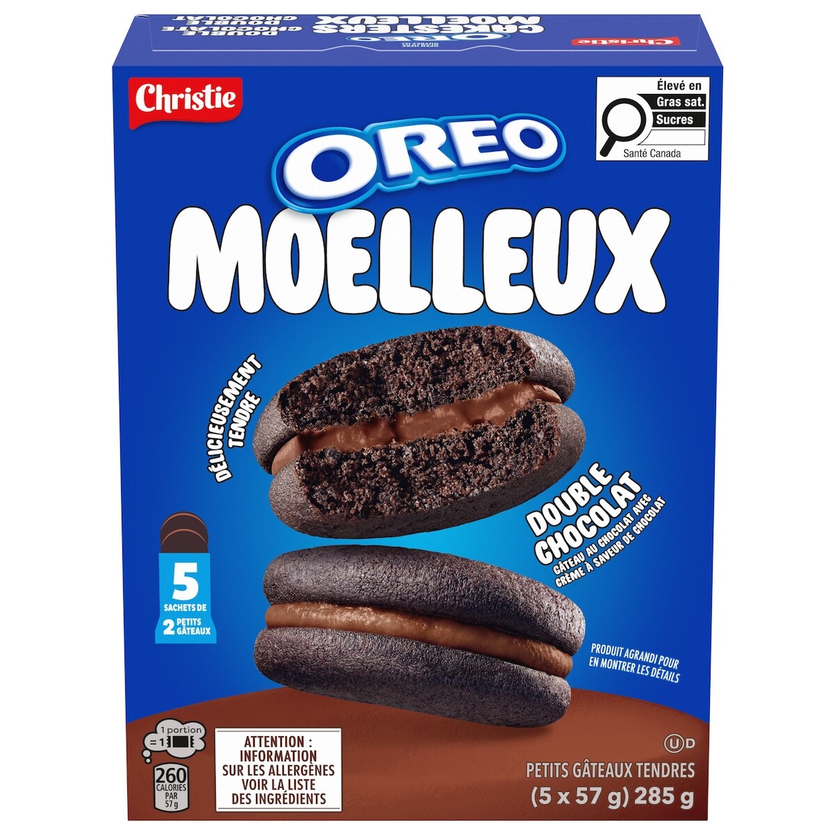 Oreo Moelleux Petits gâteaux tendres Double chocolat