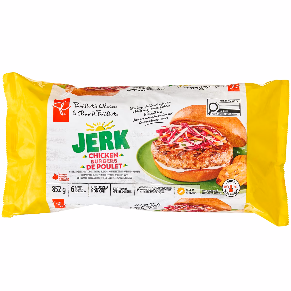 Burgers de poulet jerk