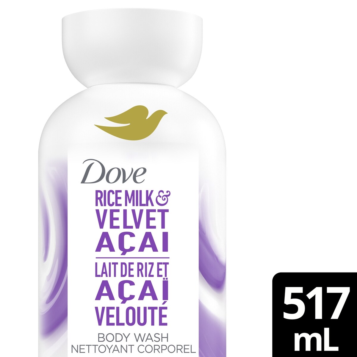 Nettoyant corporel lait de riz et açaï velouté collection lait végétal