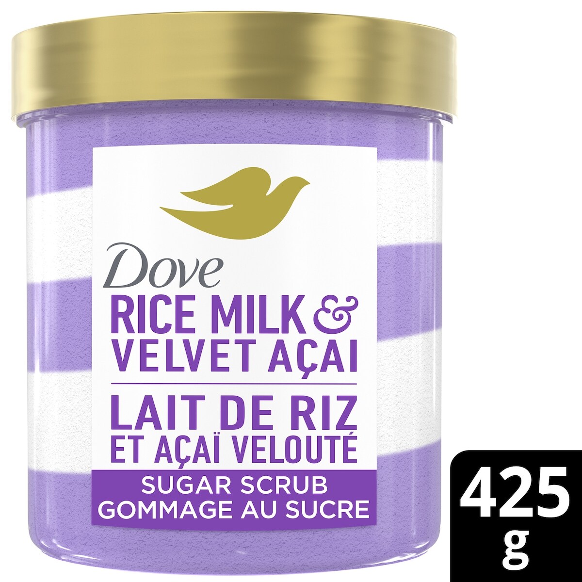 Gommage au sucre lait de riz et açaï velouté