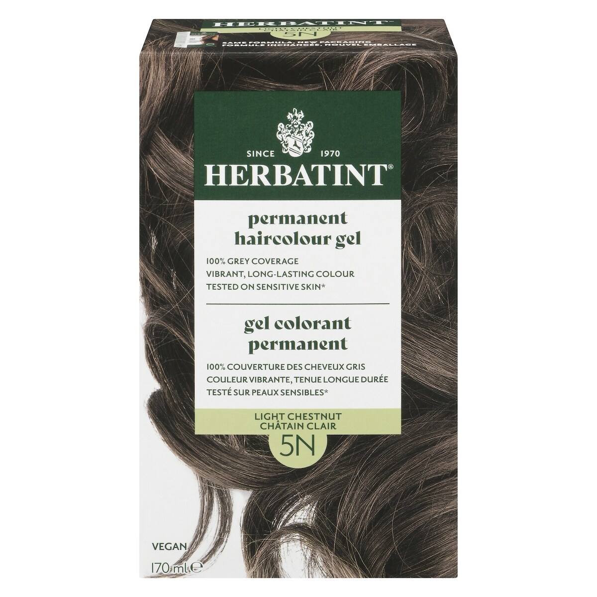 Herbatint, Colorant capillaire, 5N Châtain clair