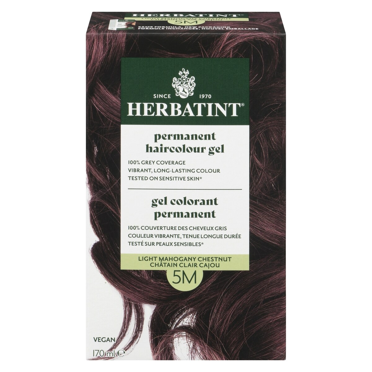 Herbatint, Colorant capillaire, 5M Châtain clair acajou