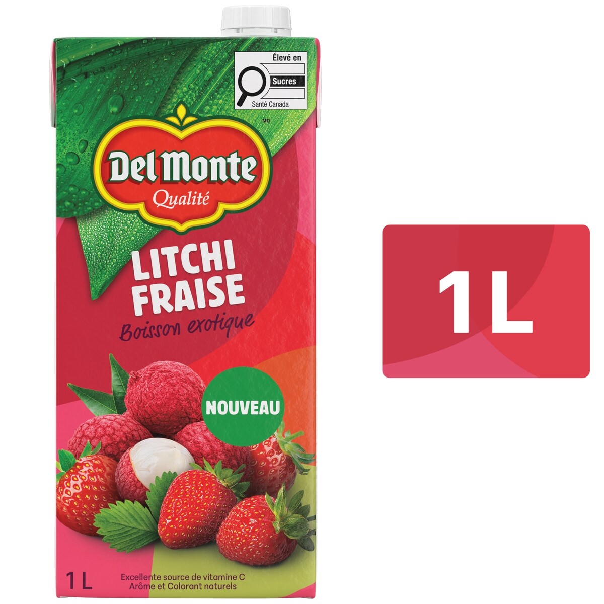 Boisson exotique litchi fraise