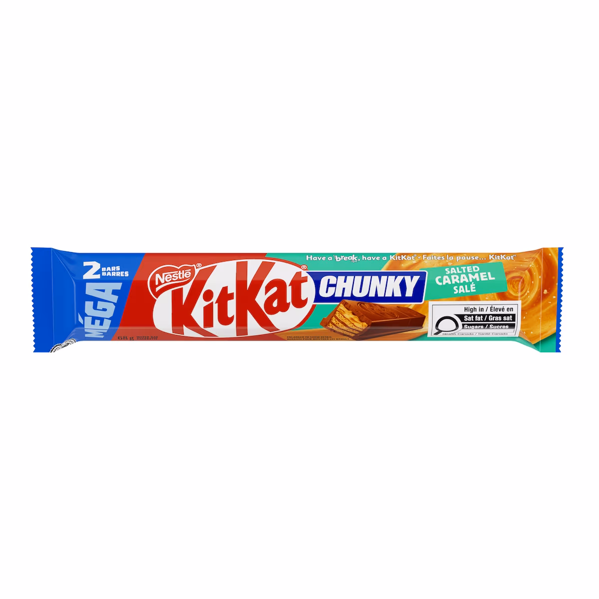 Kitkat CHUNKY Méga Caramel salé, gaufrette