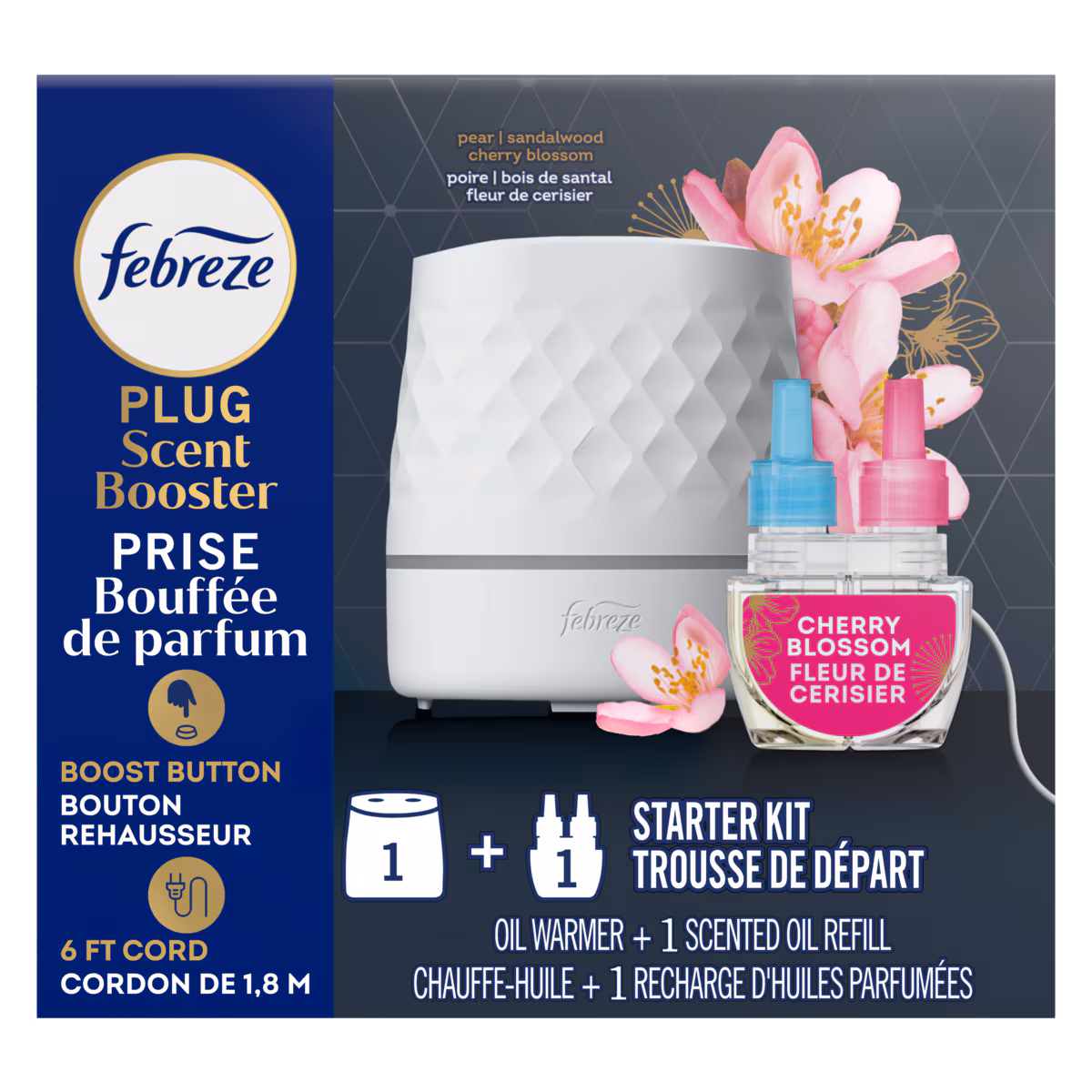 Recharge dhuile parfumée pour assainisseur dair à brancher, Croustade aux canneberges, 4 u