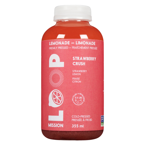 Limonade aux fraises pressée à froid