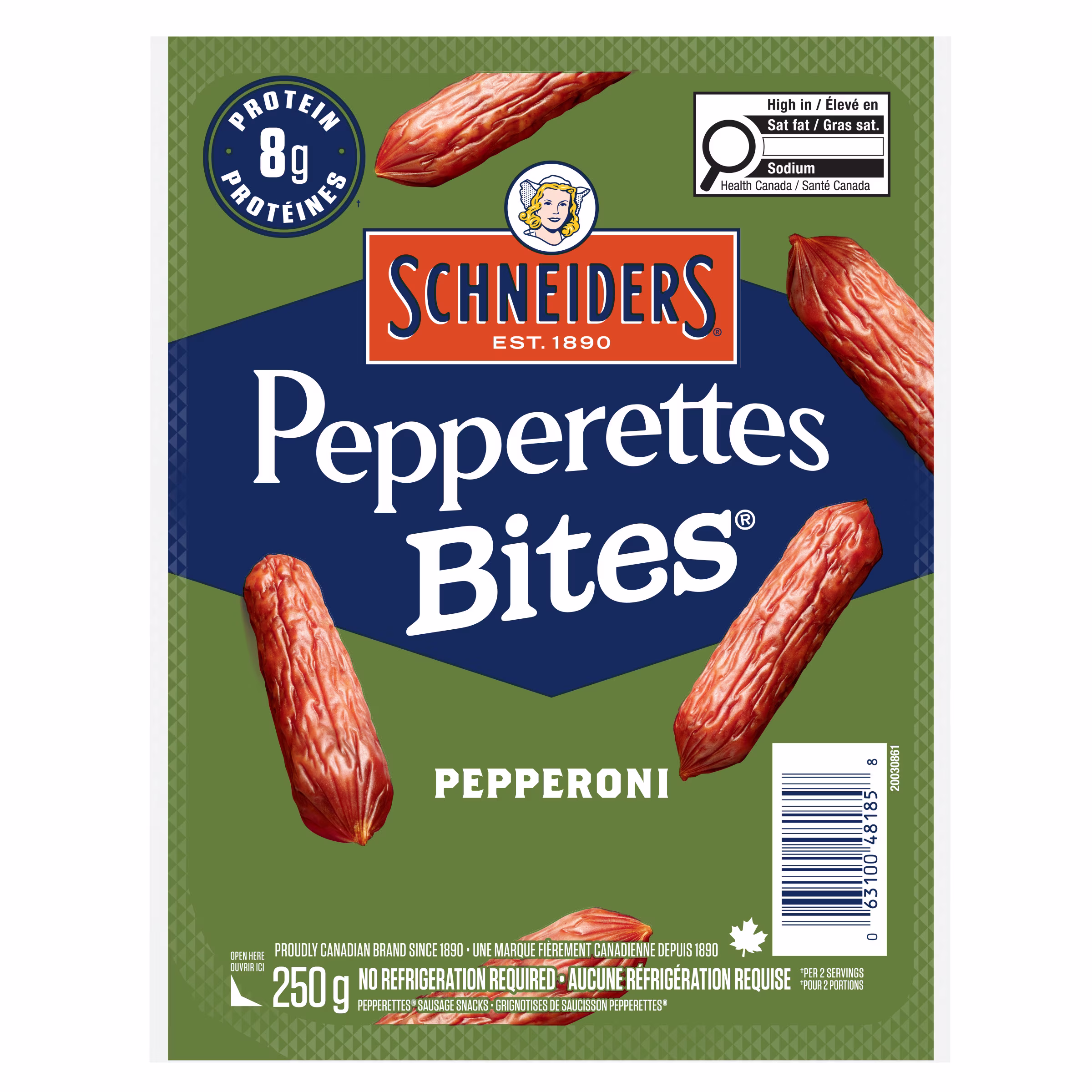 Schneiders grignotises de saucisson au pepperoni pepperettes bites