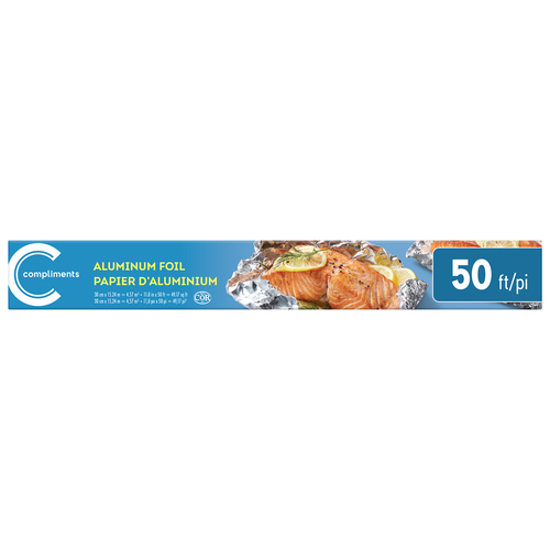 Compliments Papier d'aluminium 12 pouces x 50 pieds 1 un