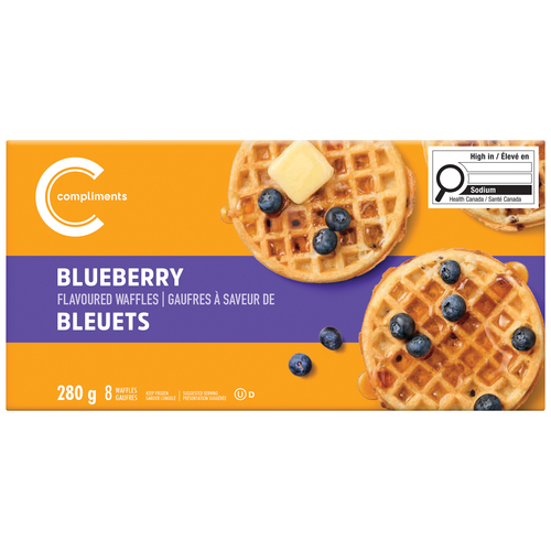 Compliments Gaufres aux bleuets 280 g (congelées)