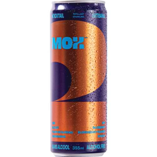 Mox Mocktail gin et bleuets sans alcool 355 ml (canette)