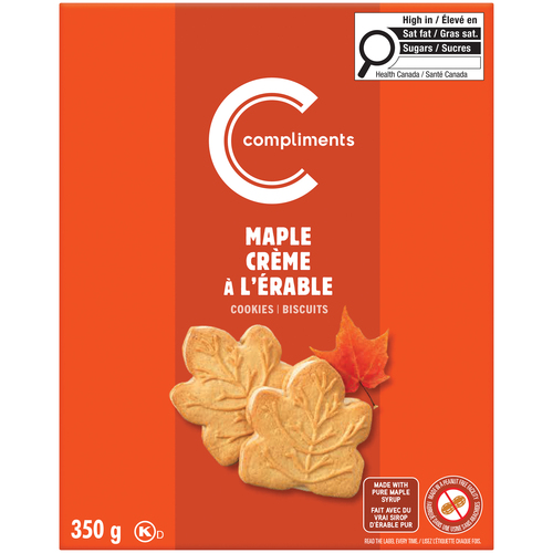 Compliments Biscuits en forme de feuilles d'érable 350 g