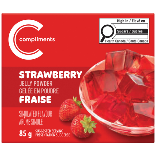 Compliments Poudre pour gelée à la fraise 85 g
