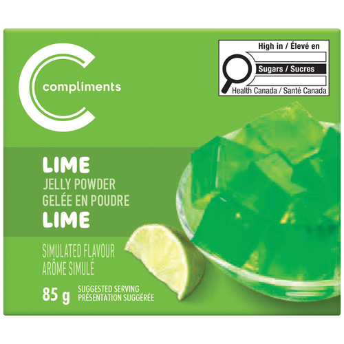 Compliments Poudre pour gelée à la lime 85 g
