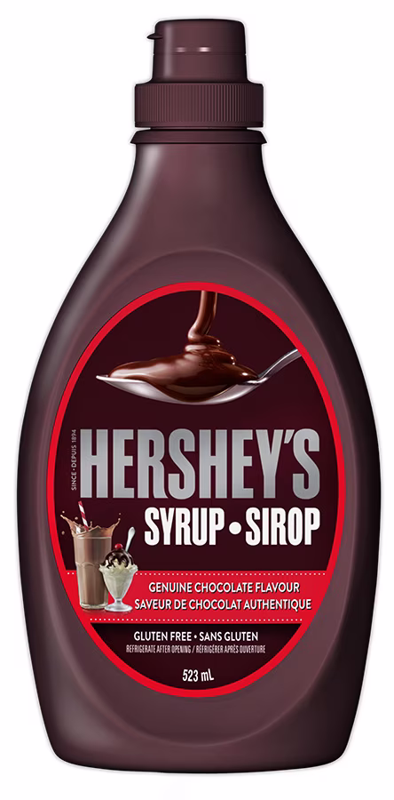 Sirop au chocolat hershey's. sans gluten et casher.