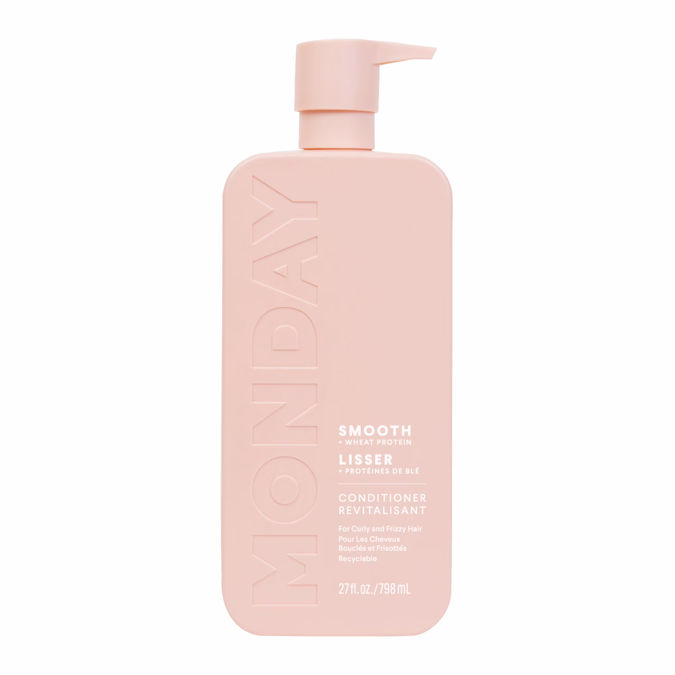 Monday haircare revitalisant lissant avec protéines de blé. huile de coco & huile d'avocat pour cheveux sujets aux frisottis
