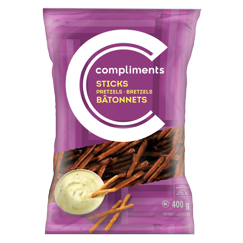 Compliments Bretzels en bâtonnets 400 g