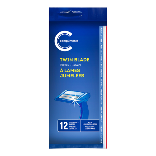 Compliments Lames de rasoir jumelées pour hommes 12 un