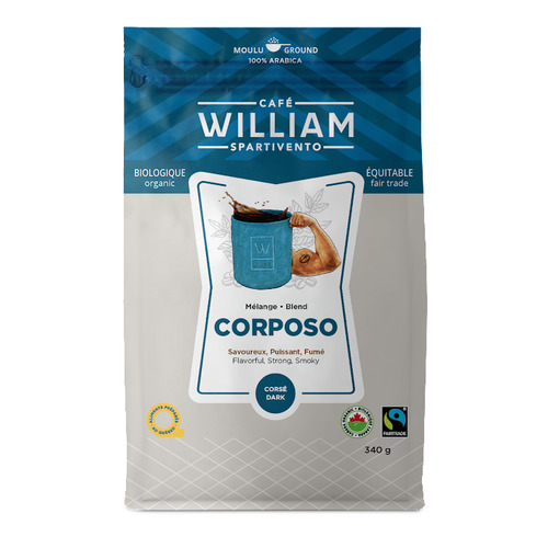 William Spartivento Café corposo bio moulu 340 g