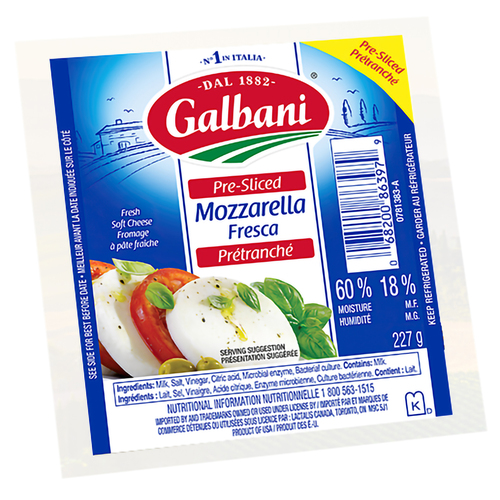 Mozzarella prétranché