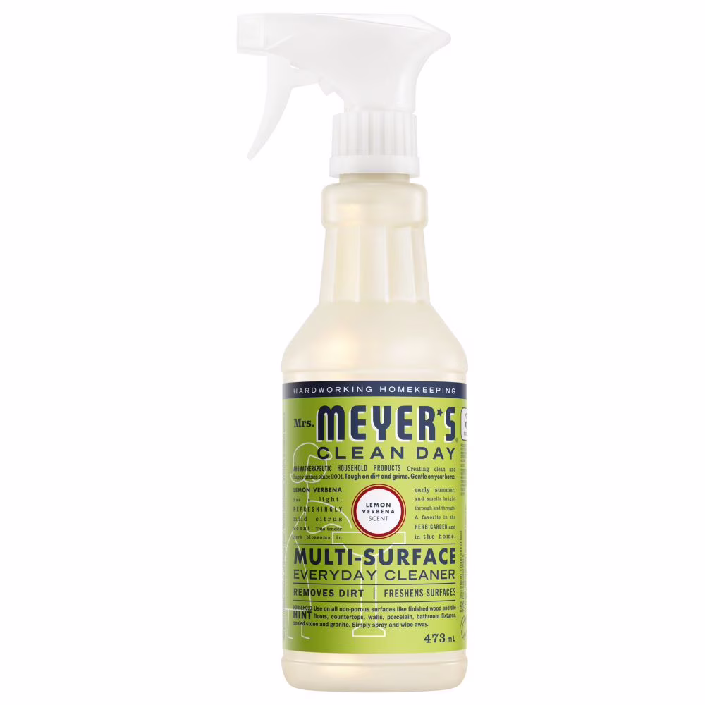 Mrs. meyer's clean day nettoyant quotidien multi-surface. . verveine citronnée multi surface spray élimine coincé sur saleté