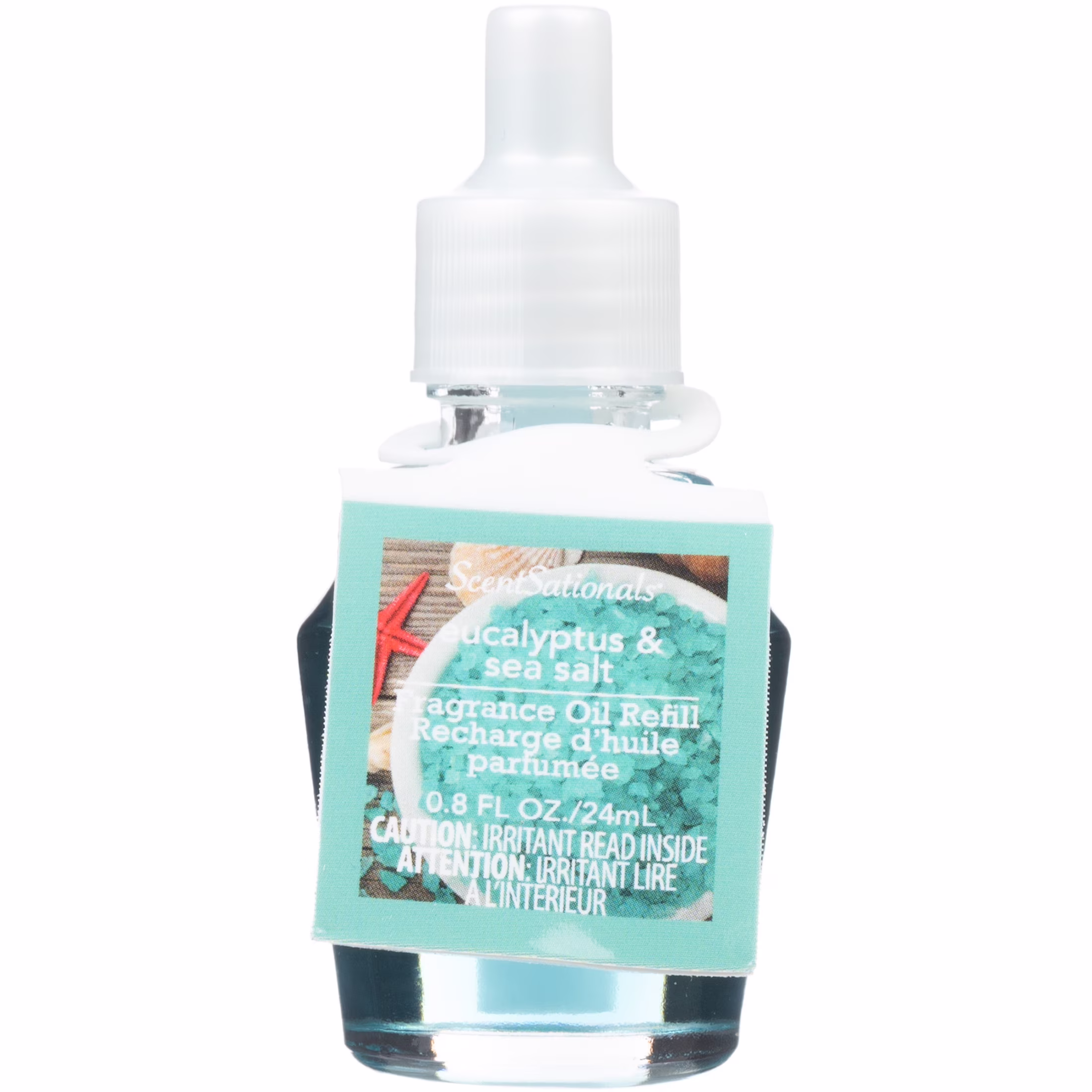 Scentsationals d'huile scentcharm - eucalyptus sea salt 0.8 fl oz.  recharge