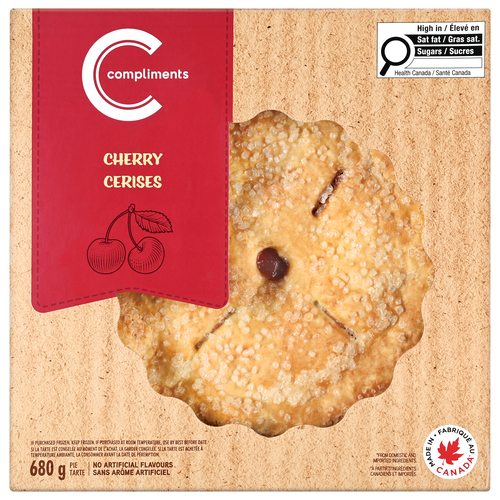 Compliments Tarte aux cerises 8 pouces 680 g (congelé)