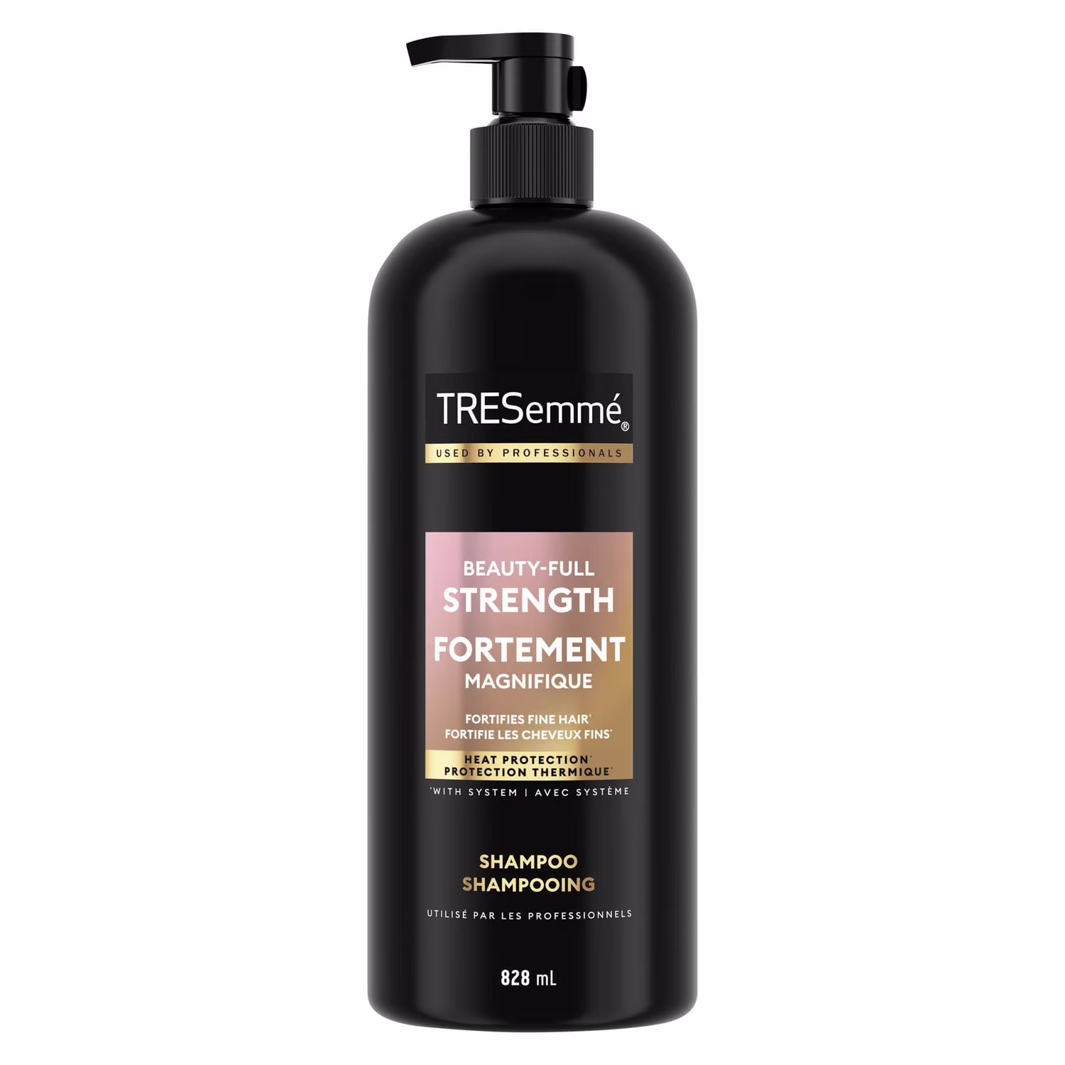 Tresemmé shampooing fortement magnifique fortifie les cheveux fins.