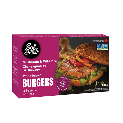 Sol cuisine Burger champignon portobello surgelé 284 g