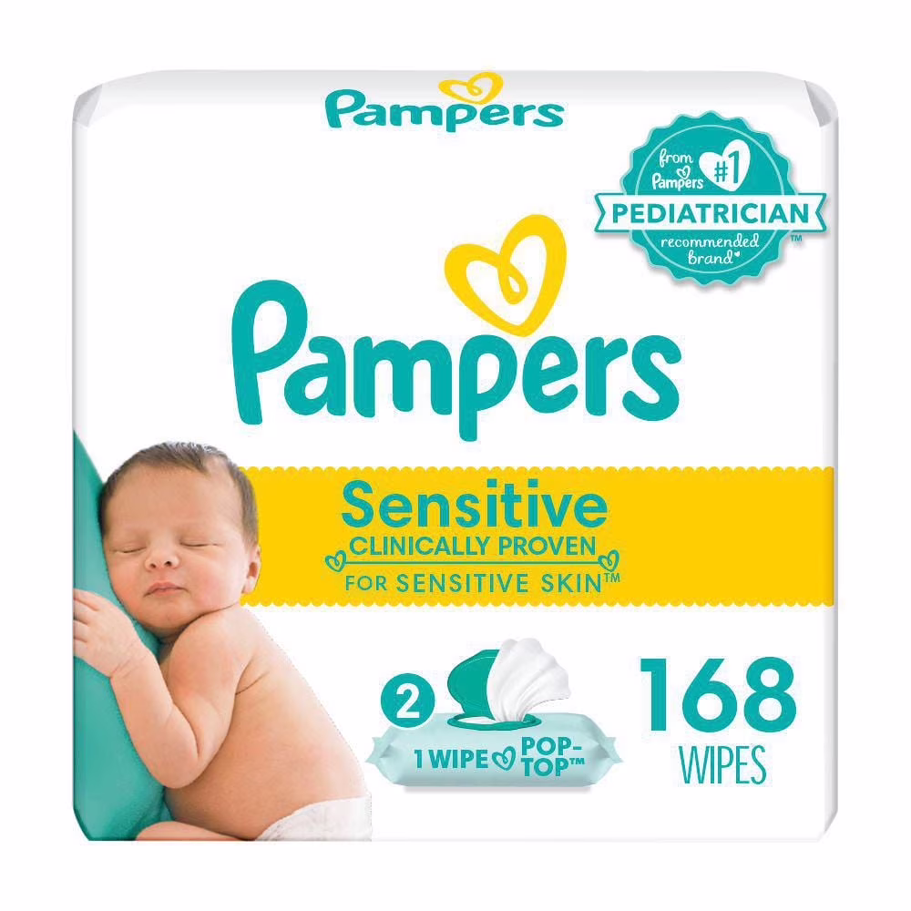 Lingettes humides non parfumées paquets à couvercle rabattable