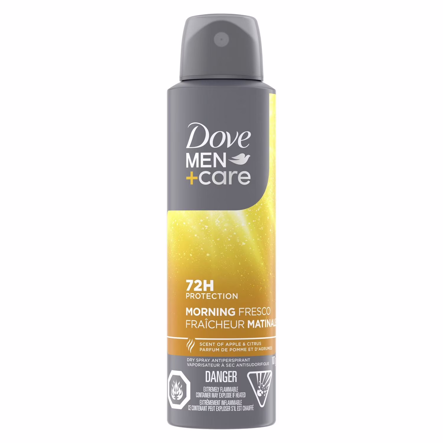 Dove men+care désodorisant antisudorifique en vaporisateur à sec fraîcheur matinale.