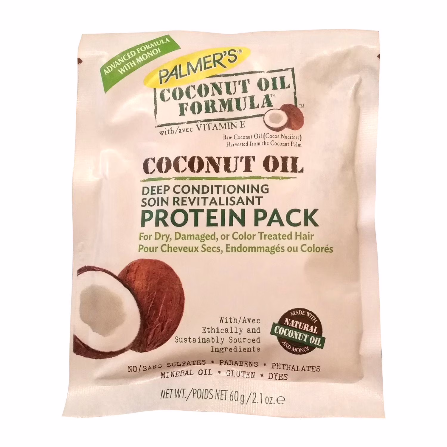 Pack protéine palmer's à l'huile de noix de coco