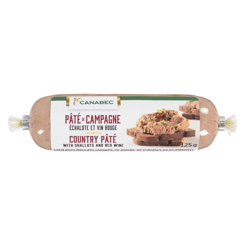 Canabec Pâté de campagne échalotte et vin rouge 125 g