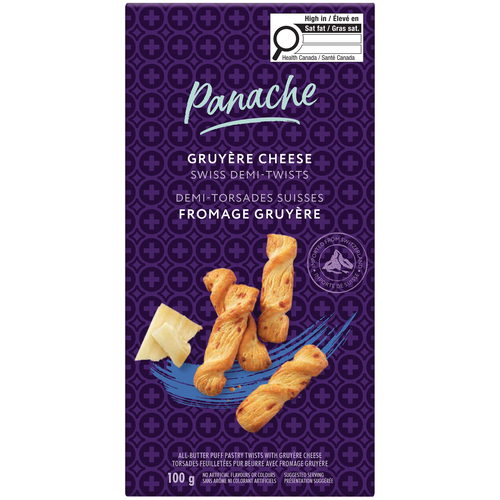 Panache Demi torsades suisses fromage gruyere 100 g