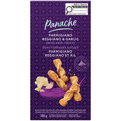 Panache Demi torsades suisses ail et parmesan 100 g