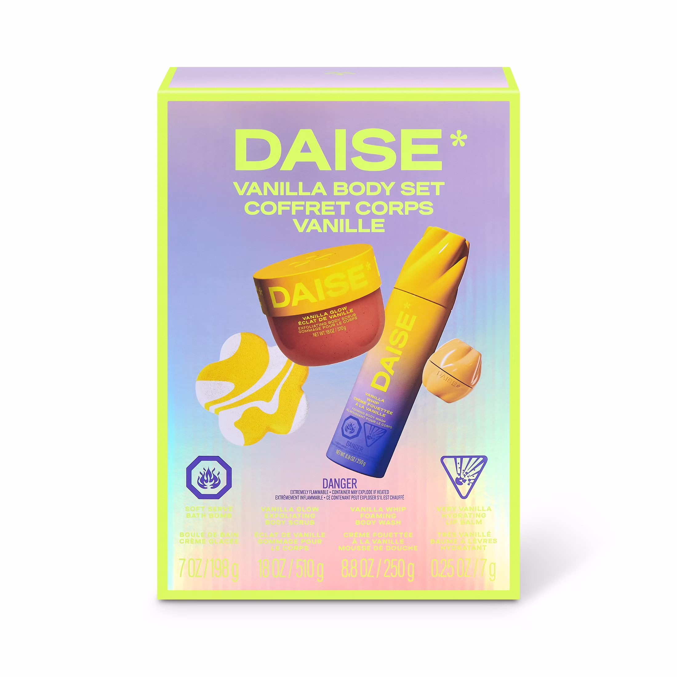 Coffret corps vanille daise