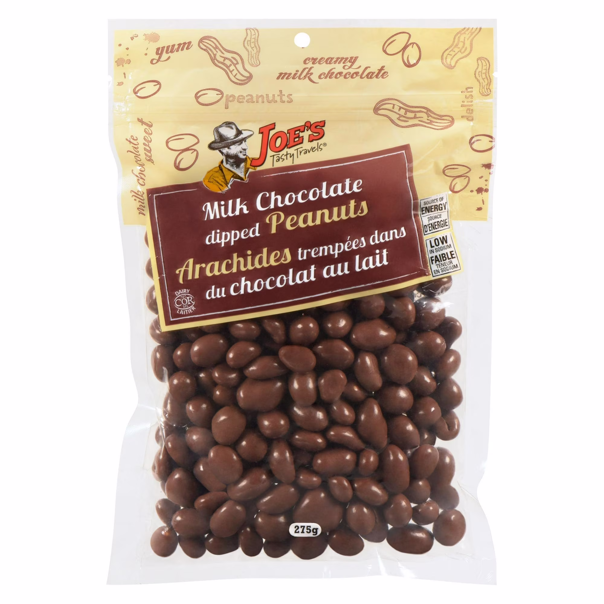 Voyages savoureux de joe arachides trempées au chocolat au lait jtt arachides au chocolat du lait