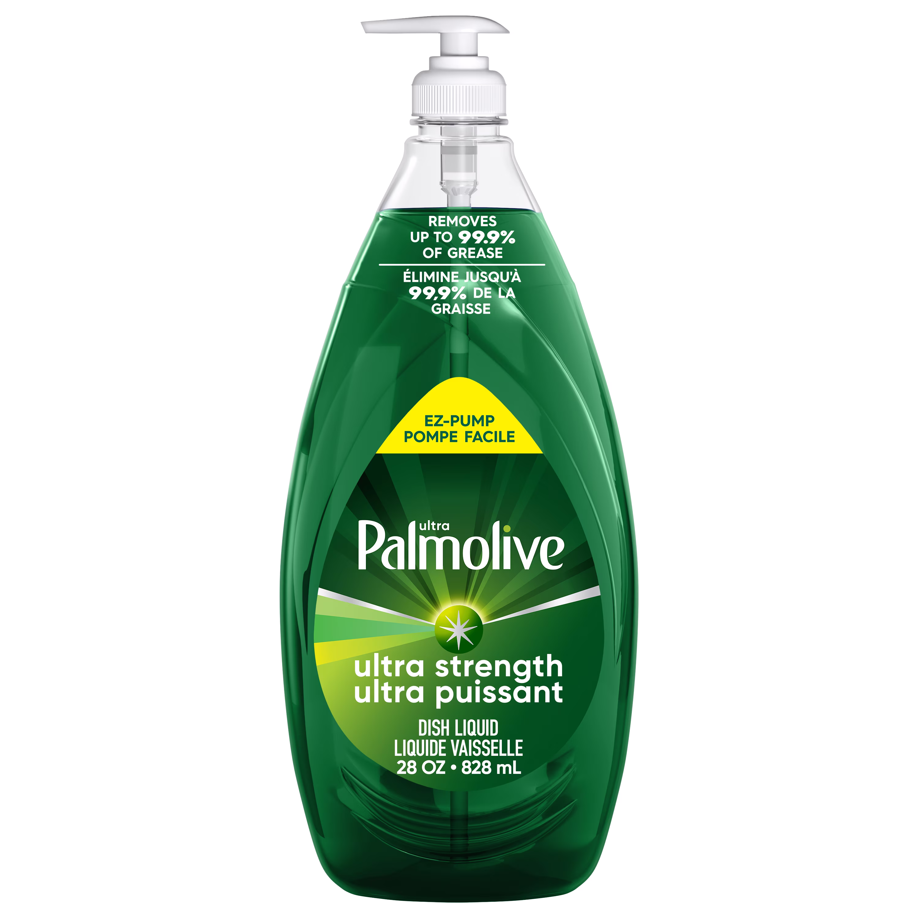 Liquide vaisselle palmolive ultra strength. flacon ez-pump. ez-clean de