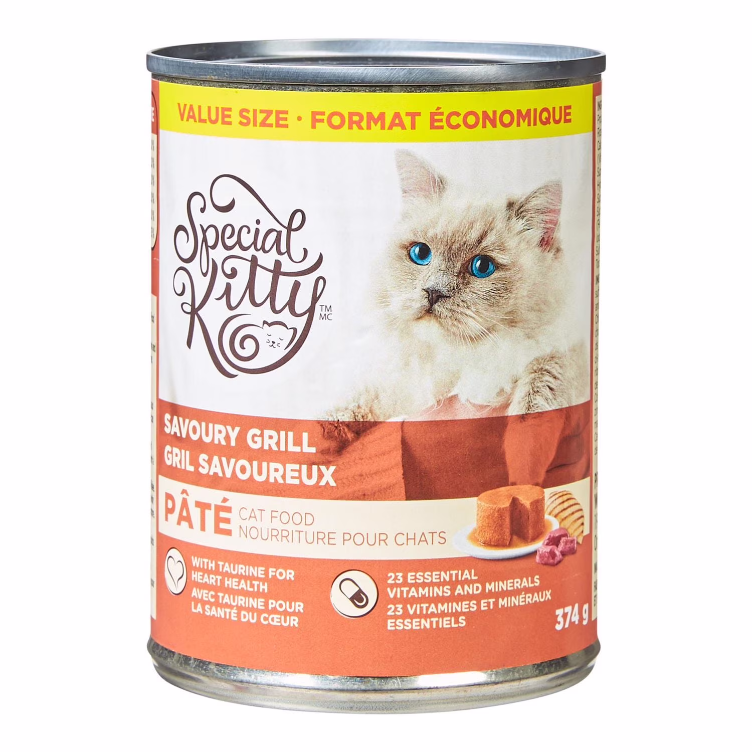 Pâtée pour chats special kitty  grillade savoureuse. format économique. conserve de  sk grillade savoureuse    format économique  chacun