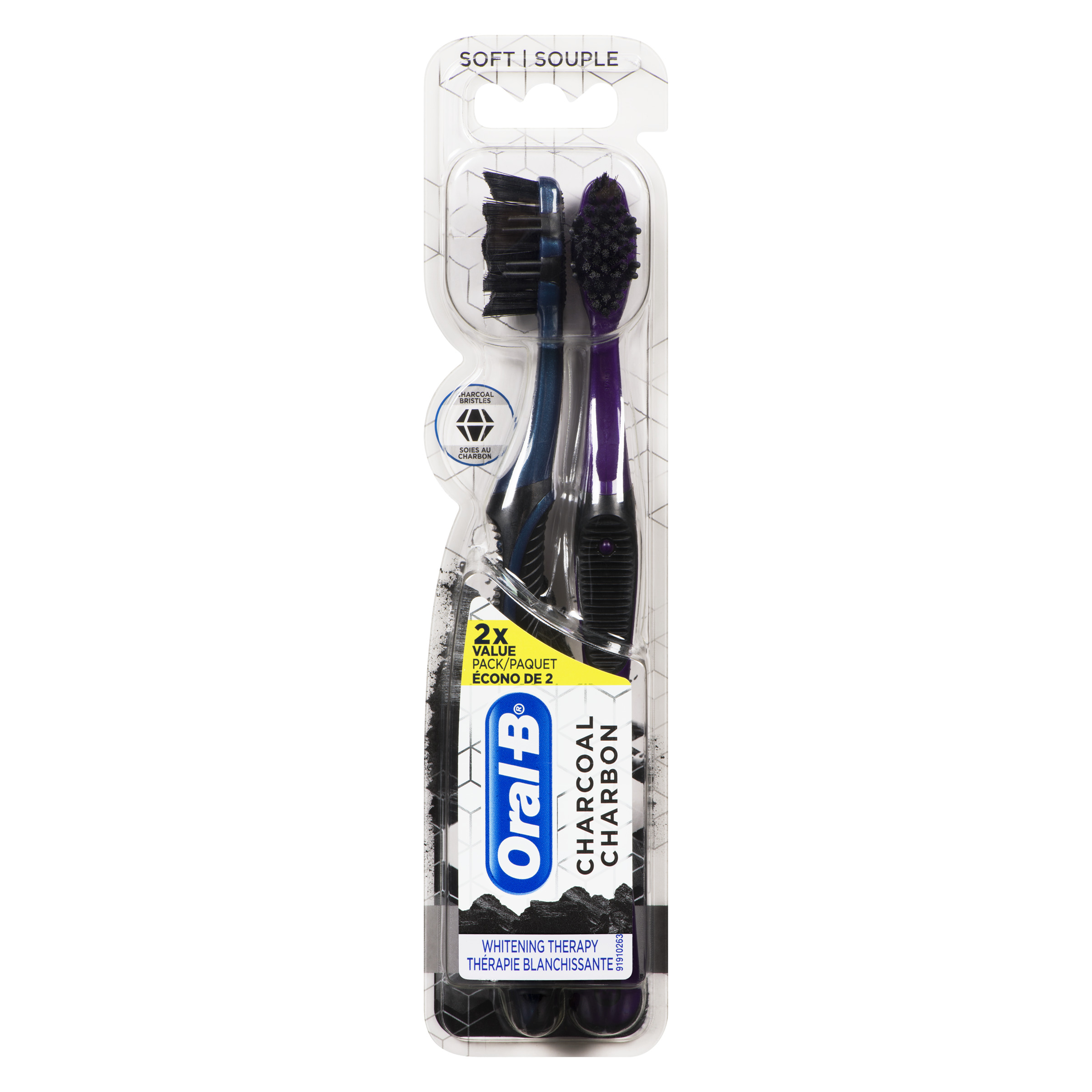 Oral-B brosse à dents souple charbon 44S 2 un