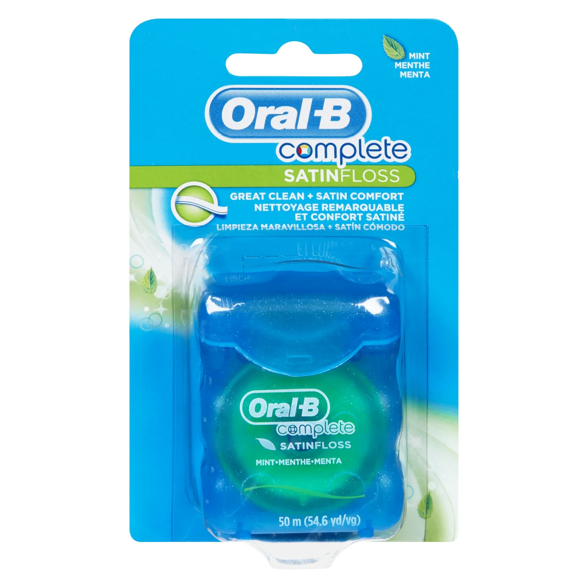 Complete, Soie dentaire SatinFloss, menthe, 50m