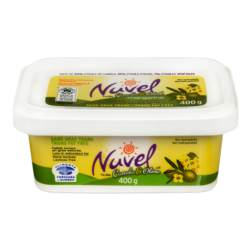 Nuvel Margarine à l'huile d'olive non hydrogénée 400 g