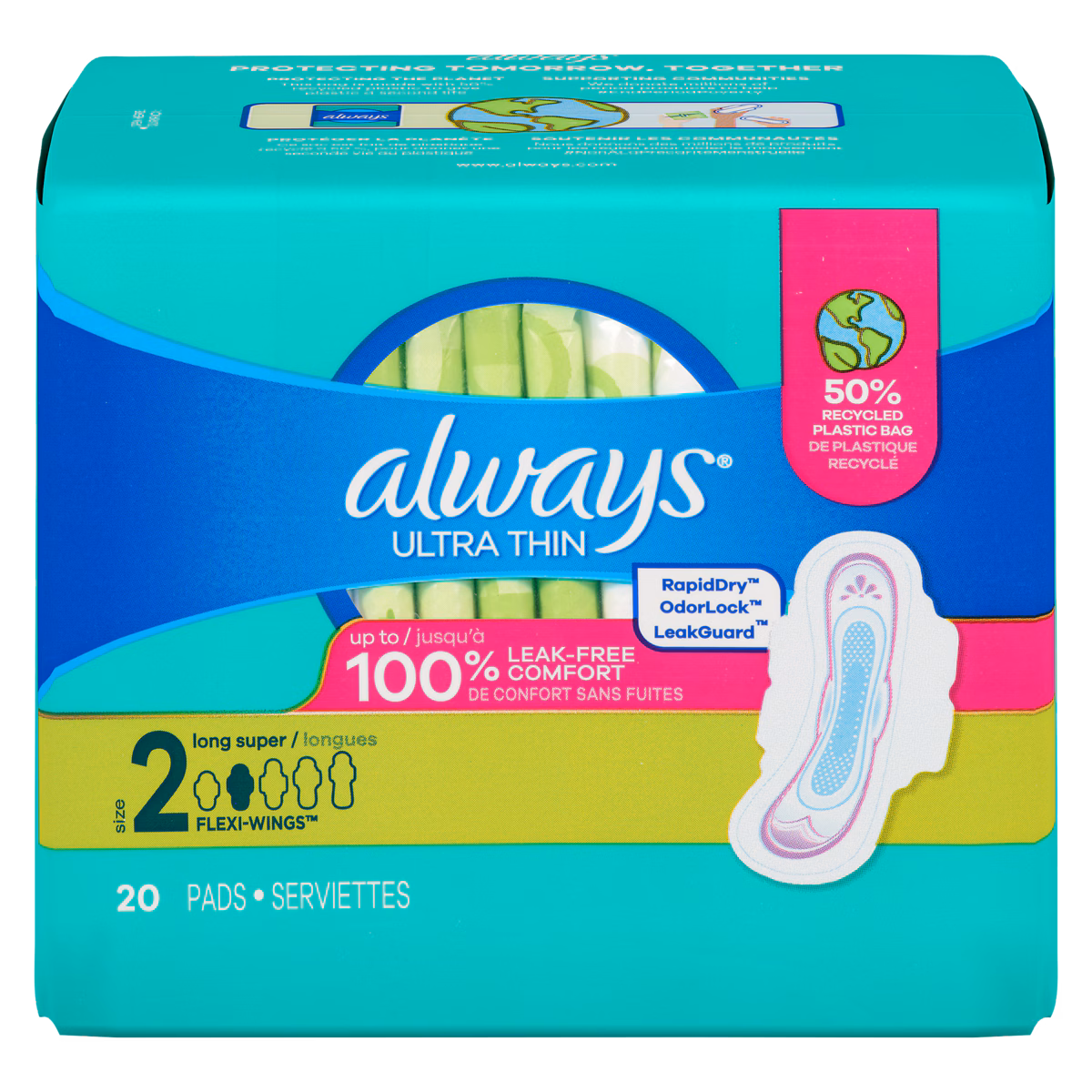 Serviette ultra fin, long